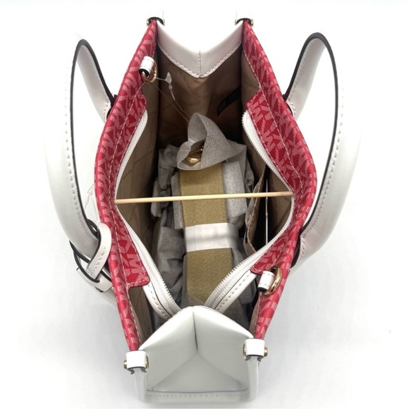 Michael Kors Mirella Small Rainbow Signature Logo Xbody Tote Bag Rainbow - Picture 8 of 11